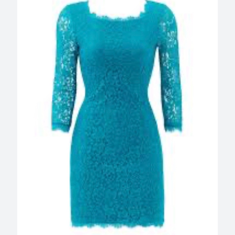Diane Von Furstenberg Lace Mini Dress
